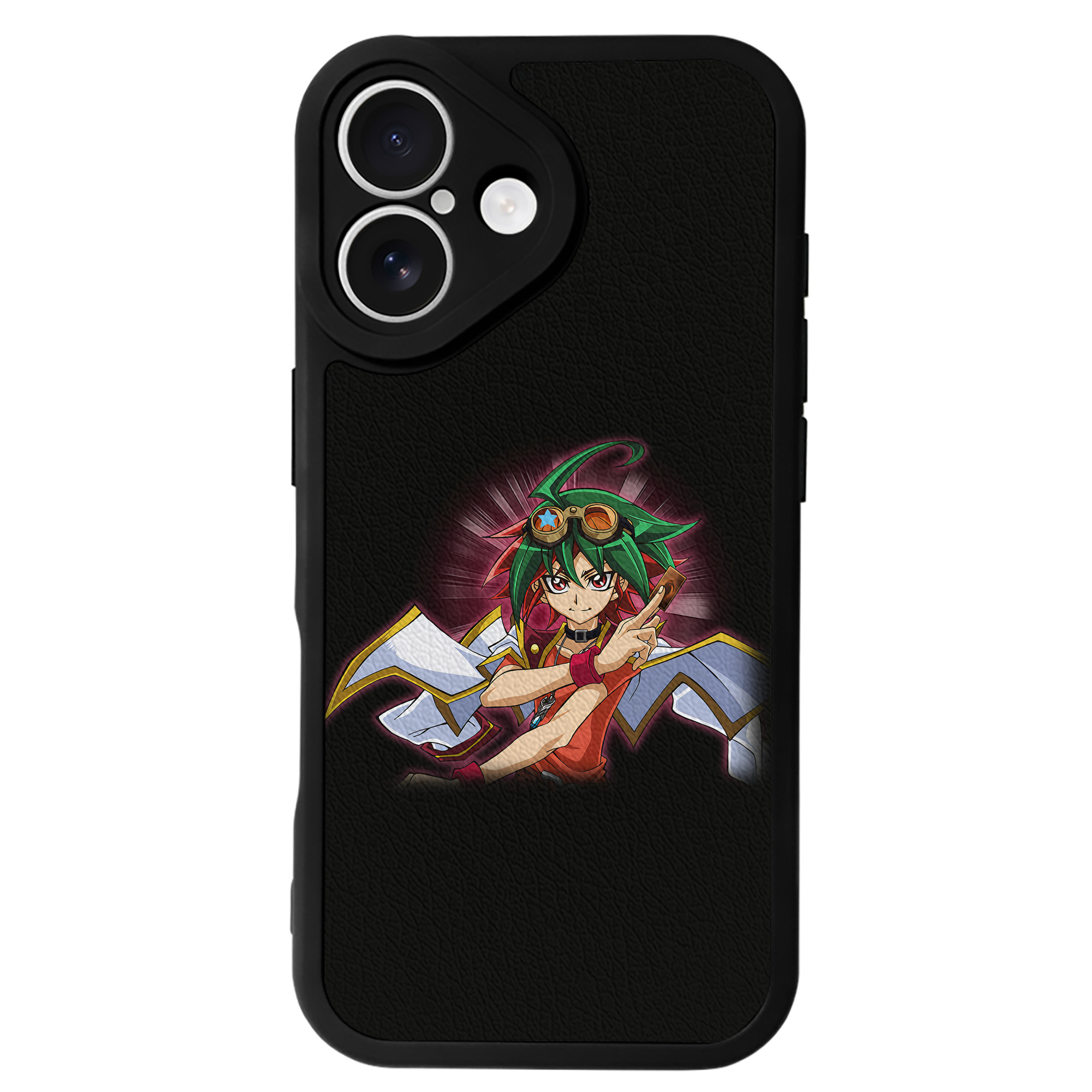 （画像用） 遊☆戯☆王 Yu-Gi-Oh! 【iPhone 16シリーズ対応】シリコンスマホケース（レザー調） 材質：シリコン